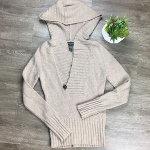 Banana Republic Woolf Blend Hooded Sweater
